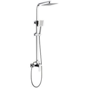 Conjunto de chuveiro extensível monocomando modelo maza cor cromado