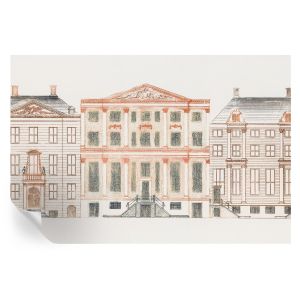 Papel de parede vinílico edifícios clássicos 104x152 tulup