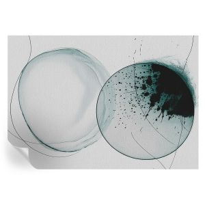 Papel parede adesivo círculos verdes 208x146 tulup