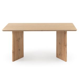 Mesa de jantar retangular 160x90 com pés de carvalho e tampo d, 160x90x75cm