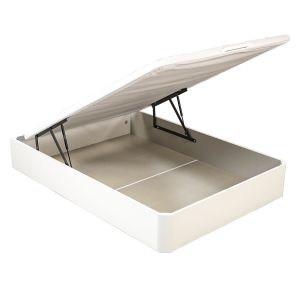 Sommier com arrumação 90x200 royal sleep branco cantos redondos montagem