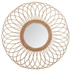 Espelho de vime decorativo 56 cm