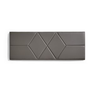 Cabeceira de cama 90 dos rombos polipiel 112x57x5cm gris