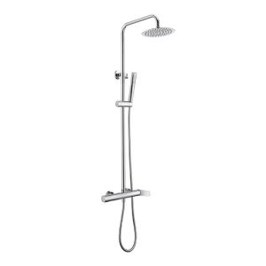 Conjunto chuveiro monocomando dinamarca cromo-imex