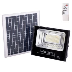 Holofote LED solar 150w 6500k painel: 6v/15w bateria: 3,2v/10000mah