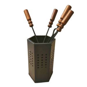 Chimney set ou kekai stove com 4 peças 29 cm