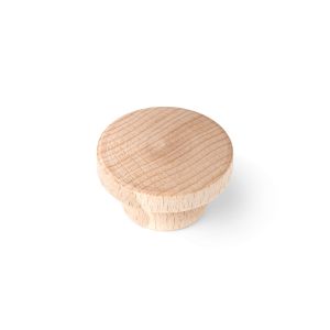 Rei | puxador para móveis modelo e219 faia natural | diâmetro 38 mm |