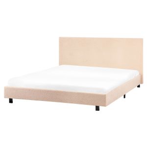 Cama bouclé albi 160 x 200 cm creme