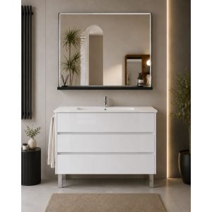Móvel de banho com lavatório imperia sem espelho 90x45 cm branco