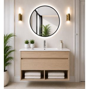 Móvel de banho com lavatório nebari sem espelho 70x40 cm estepa