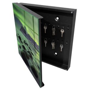 Caixa para chaves decorativa 30x30x5, abertura à esquerda tulup