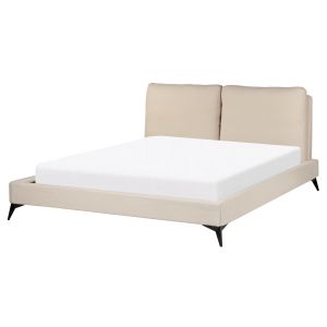 Cama bouclé melle 160 x 200 cm creme