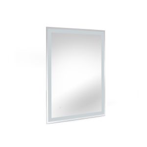 Espejo de baño hercules con iluminación led frontal y decorativa, rectangular 600 x 800 mm