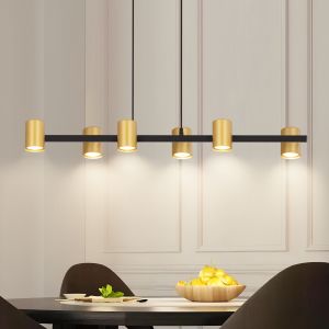 Nettlife luminária de pendurar gu10 dourado 85x12