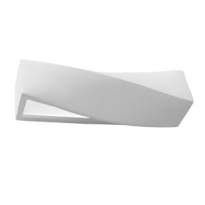 Lámpara de pared sigma 1 blanco cerámica/vidrio 42x14x12cm