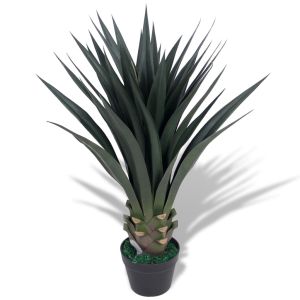 Planta iúca artificial com vaso 85 cm verde