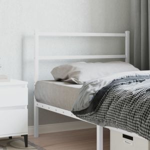 Cabeceira de cama 100 cm metal branco ptob2140