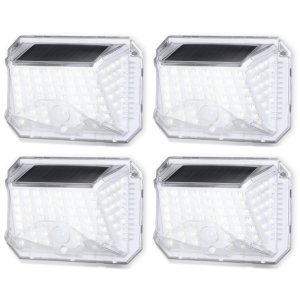 Aigostar luz solar exterior sensor movimento 3 modos ip65 4 unid.