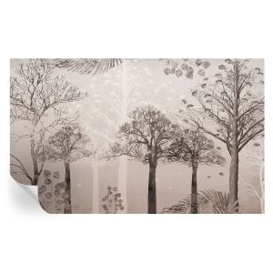 Papel parede adesivo árvores delicadas 416x254 tulup