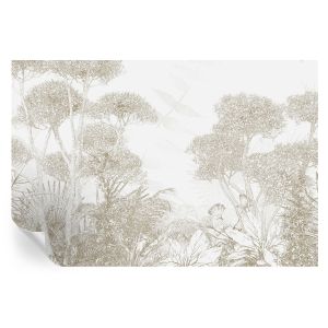 Papel de parede vinílico vegetação tropical 104x152 tulup
