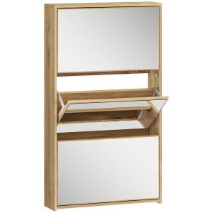 Sapateira 65x17x114,5 cm color marrón Homcom