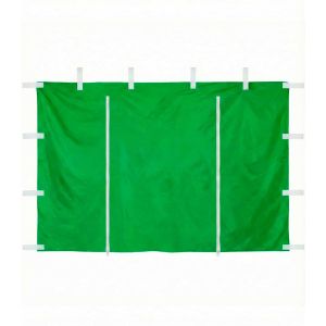 Parede lateral com porta de fecho 3x2m tenda articulada 3x3m – verde