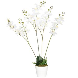 Planta artificial pe branco ø16,5x75 cm