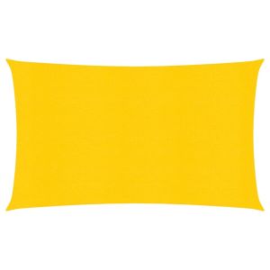 vidaXL toldo de vela hdpe amarrilo 160 g/m² 2,5x5 m