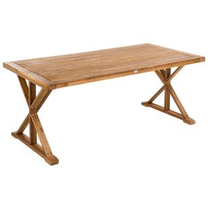 Mesa de jantar madeira de acácia castanho calabritto