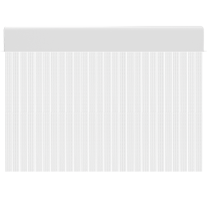 Cortina de porta PVC transparente pastel / 90 x 210