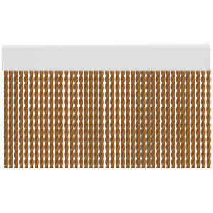 Tubo de cortina de porta PVC caramelo / 120 x 220