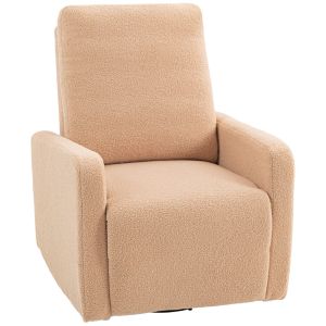 Poltrona reclinável 76x94x100 cm poliéster color marrón Homcom