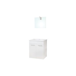 Ondee - móvel de casa de banho smart - 60cm - 2 portas - acabamento branco