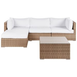 Conjunto lounge ratan sintético natural sano