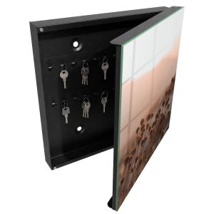 Caixa para chaves moderna 30x30x5, abertura à direita tulup