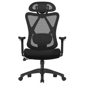 Cadeira de escritório em tecido, cadeira de computador, assento ergonómico,