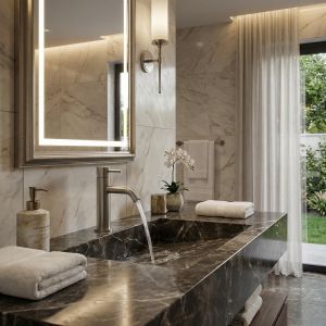 Torneira para lavabo aço inox 316l cor canna di fucile resistente a corrosã