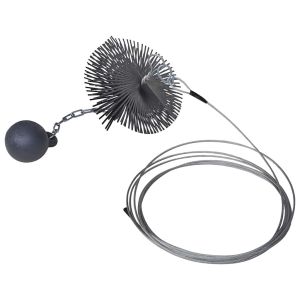 Escova redonda para limpar a chaminé diâmetro 15 cm