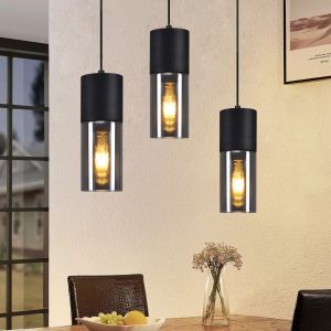 Nettlife luminária de pendurar E27 preto 10x10