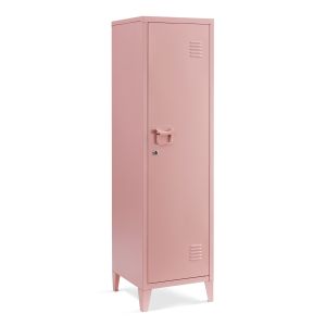 Cacifo individual kurikka 2 prateleiras metal 137x38x38 cm rosa [en.casa]