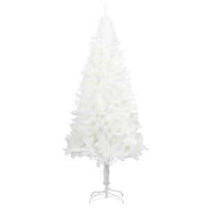 Árvore de natal artificial agulhas realistas 240 cm branco pt7263