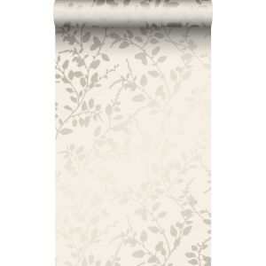 Origin papel de parede folhas bege 53 cm x 10.05 m