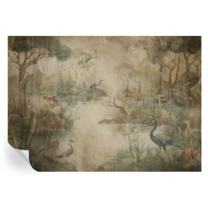 Papel parede adesivo cena da floresta 208x146 tulup