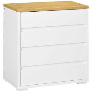 Cómoda 70x37x75 cm color blanco Homcom, casa - móveis de armazenamento