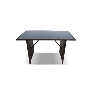 Mesa de jardim ratan pe e vidro temperado. Móveis de jardim e terraço,