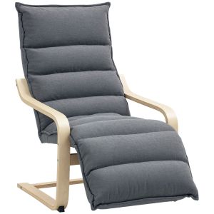 Poltrona 67x114x105 cm veludo color gris Homcom, casa - poltronas