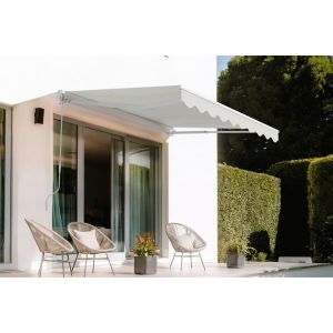 Toldo branco de uma peça vecchio 2,5m x 2m em lona bege