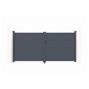 Pack de portão eléctrico de batente eiger 3m h.140cm + hicker b200