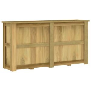 Arriate de madera de pino impregnada 196x50x100 cm