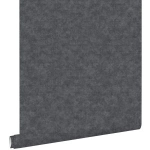 Estahome papel de parede liso preto 53 cm x 10.05 m